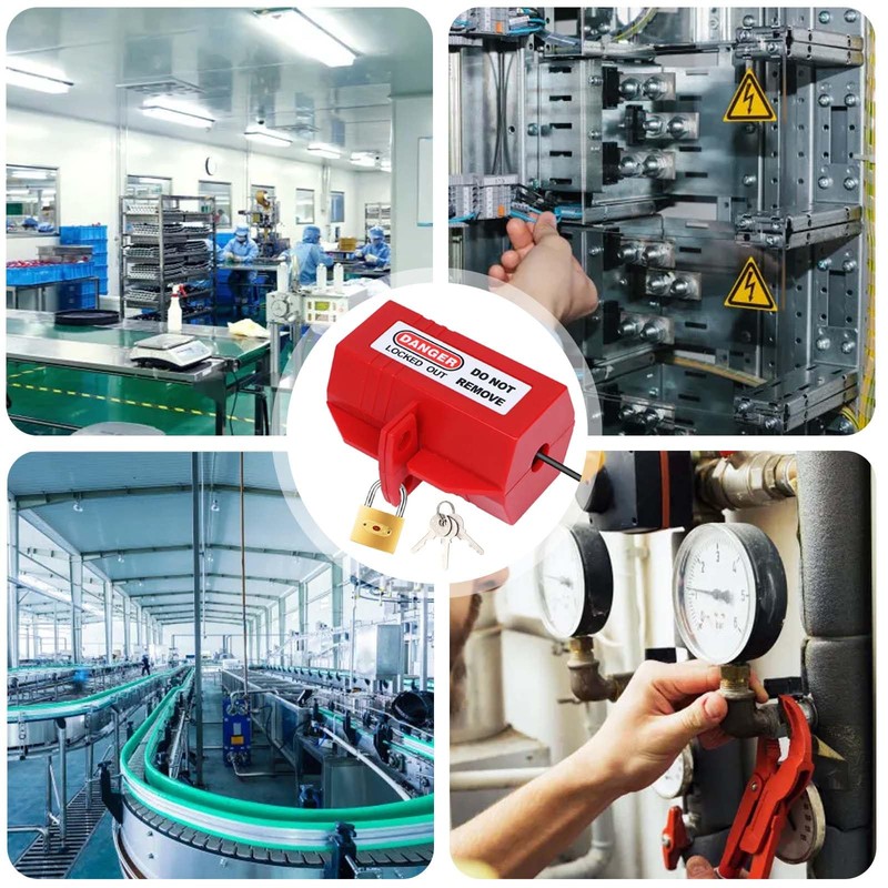 Washing Machine Plug Lock, Power Plug Protection Box with Padlock,