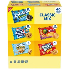 Nabisco Classic Mix Variety Pack 40 pk – Cookies & Crackers Snack Assortment
