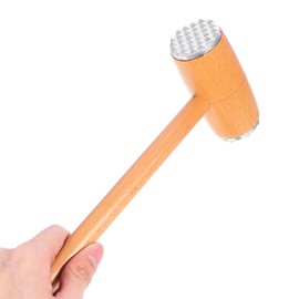 Ciieeo Wooden Meat Tenderizer Hammer Steak Mallet for Burger Smasher Meat Masher Tool