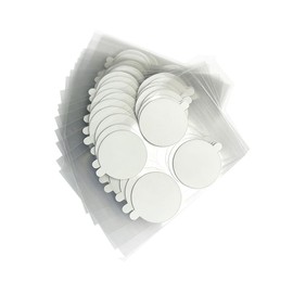 Jeucilay 120 Pcs Round 25mm（0.98 Inch Diameter） Double Sided Sticky Adhesive Dots,Removable Clear Sticky Dots Waterproof No Trace Mounting Putty Tape for Crafts, Art Decoration