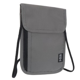 PATIKIL Neck Wallet, Passport Holder Neck Pouch RFID Blocking Waterproof Neck Travel Wallet for Women & Men, Gray