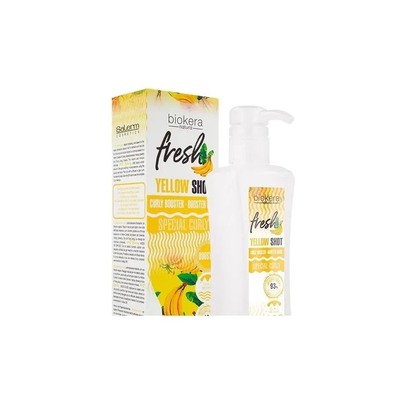 Salerm Yellow Shot Shampoo 1lt + Gel Rizos Booster 300ml