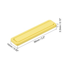 uxcell Thin Cell Phone Kickstand, Horizontal & Vertical Desk Stand, Stick on Folding Phone Stand for Most Smartphones, Tablets, Yellow