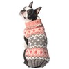 Chilly Dog Rose Fair isle Sweater, X-Small