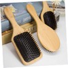 OHPHCALL Solid Wood Hairbrush Women Hair Brush Boar Bristle Massaging