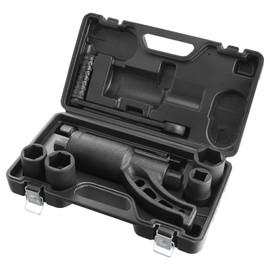 VEVOR Torque Multiplier, Heavy Duty Torque Multiplier Wrench Set, 1 Inch Drive Lug Nut Wrench Torque Multiplier, 1:58 4800N.m Lug Nut Remover, with 4 Sockets and Storage Case for Truck Trailer RV