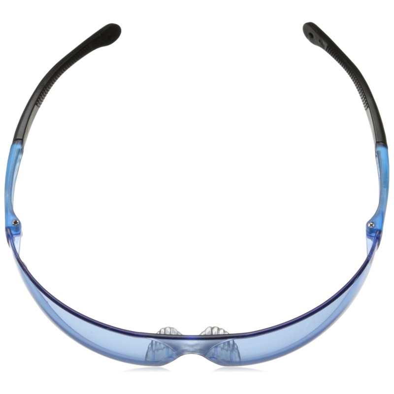 Radians Light Blue Safety Glasses, Scratch-Resistant, Wraparound