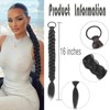 2Pcs Braided Ponytail Extensions with Hair Ties Soft Synthetic Hair