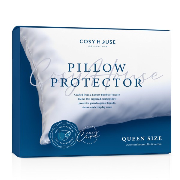 Cosy House Collection Luxury Zippered Pillow Protector - Master Bedroom