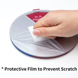 6 Options Office Privacy Sign, Do Not Disturb Rotating Door Hanger Sign,Out of Office Sign, 6 Inches Black Silver