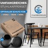36 Chair Leg Caps with Black Felt - Also Ideal