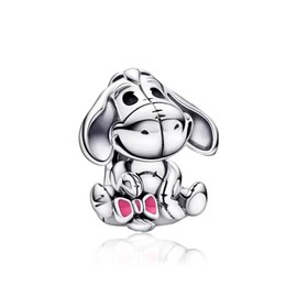 HAEPIAR S925 Sterling Silver Charm for Bracelet Necklace Charm Dangle Bear Dog for Women Girls Birthday Gifts, Sterling Silver