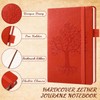 Estune Tree Small Notebooks Pen Leather Lined Pocket Subject Notebooks