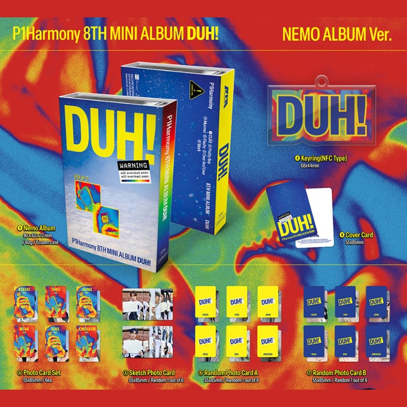 P1Harmony - 8th Mini Album [DUH!] (Nemo Album Ver.) Nemo