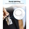 Uniclife 200 Pieces Key Tags 2 Inch Plastic Key Chain