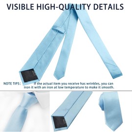 Ohcol Men's Wedding Necktie, Funeral Necktie, Formal Business, Funeral, Memorial Service, Men's Formal Dress, Width 3.15 inches (8 cm), Plain Necktie, Blue, blue