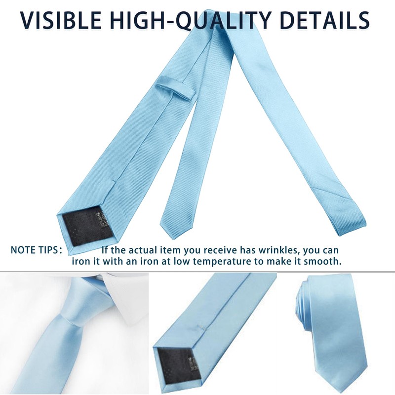 Ohcol Men's Wedding Necktie, Funeral Necktie, Formal Business, Funeral, Memorial