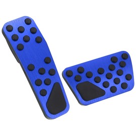 Unifizz Car 1 Set Anti Slip Aluminum Alloy Brake and Gas Accelerator Pedal Covers Foot Pedal Pads Black for Dodge Challenger Charger 2009-2019 for Chrysler 300 2014-2019