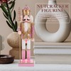 Garneck Pink Nutcracker- Pair of Christmas Nutcracker Ornament, Gorgeous Nutcracker