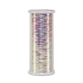 Superior Threads Glitter Hologram Embroidery Thread 400 yds Spool; 202 Silver 102-01-202
