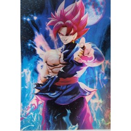3D Holographic Lenticular Poster 3-in-1 SSJGOKUBLACK, SSJBGOKU, and More !!