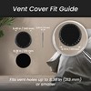 Repa Market 8 Inch (Opening Dimensions) Air Vent Covers/Black Galvanized