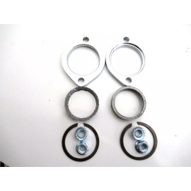 Unbranded CHROME EXHAUST FLANGE KIT, CAST STEEL,  HARLEY OEM 65325-83, 65328-83, 1983-2020