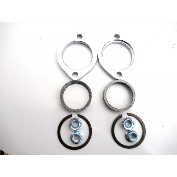 Unbranded CHROME EXHAUST FLANGE KIT, CAST STEEL, HARLEY OEM 65325-83,