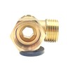 2pcs 1/2" 3 Way Brass Tee Diverter Connector,Outlet Easy Connect