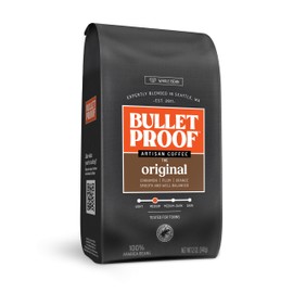 Bulletproof Original Medium Roast Whole Bean Coffee, 12 Ounces, Clean Coffee Tested for Toxins