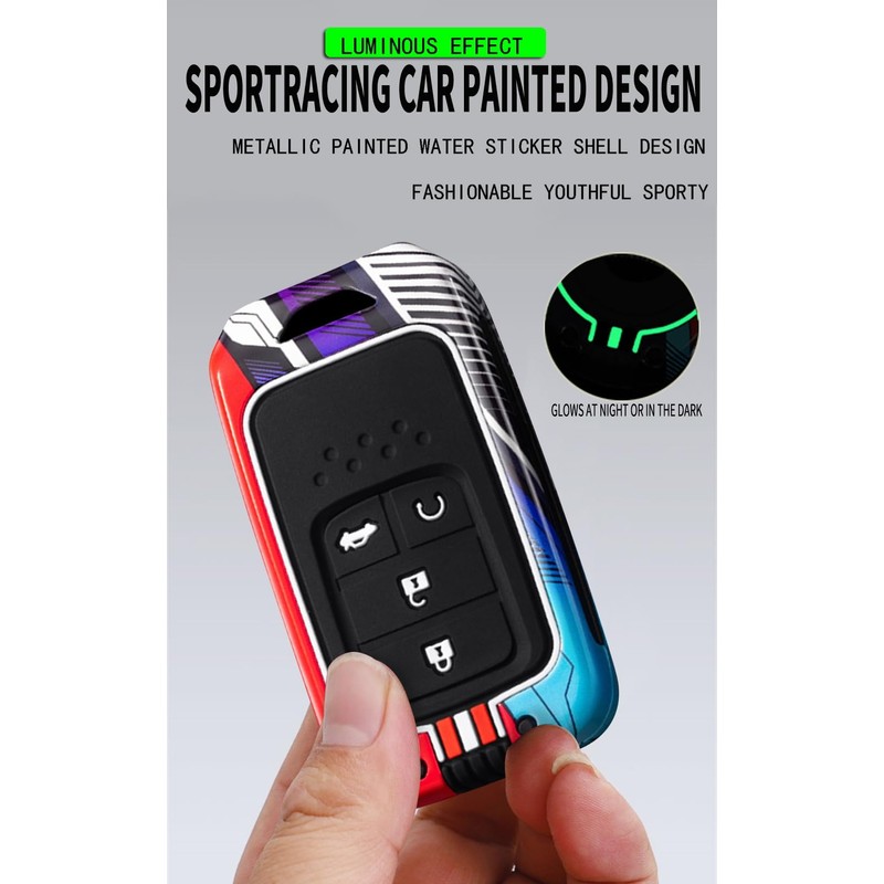ontto 4-Button Key Housing Compatible with Honda Civic Accord Pilot