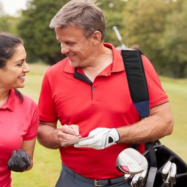 BIG TEETH Golf Bag Shoulder Strap Single Padded Adjustable Universal Replacement with 2 Stainless Metal Hooks Black&blue