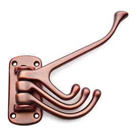 RK International RKI Distressed Copper R.K. International HK 5820 DC Triple Pronged Hook