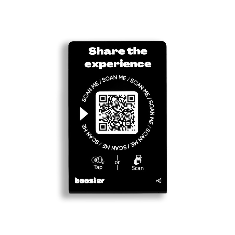 Booster Review Hub: All-in-One Digital Interaction Stand (Black)