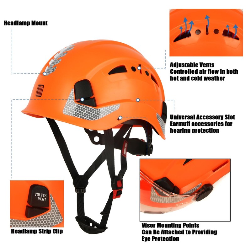 UM ULTRAMAXX Safety Helmet Hard Hat, ANSI Z89.1 Approved Lightweight