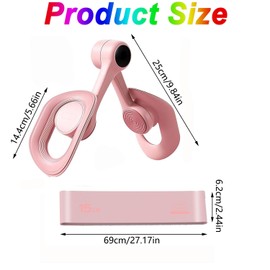 WADY Upgraded Kegel Trainer for Women - 3-in-1 Pelvic Floor & Thigh Exerciser with Smart Resistance, Portable Leg Toner for Home Gym, Postpartum Recovery & Intimate Health (Pink)