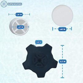 Poolzilla Replacement Drain Plug, Drain Cap Assembly Compatible with Hayward SX180LA, and Hayward Pro-Series/Pro-Series Plus Sand Filters