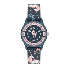 Cander Berlin MNA 4030 M Children's Watch 3 ATM Waterproof Watch Boys Girls Learning Watch Analogue Turquoise Unicorn, Strap.