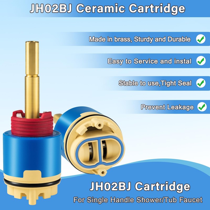 JH02BJ (HL-40) 4.25" Pressure Balance Ceramic Cartridge, Shower Cartridge Replacement,