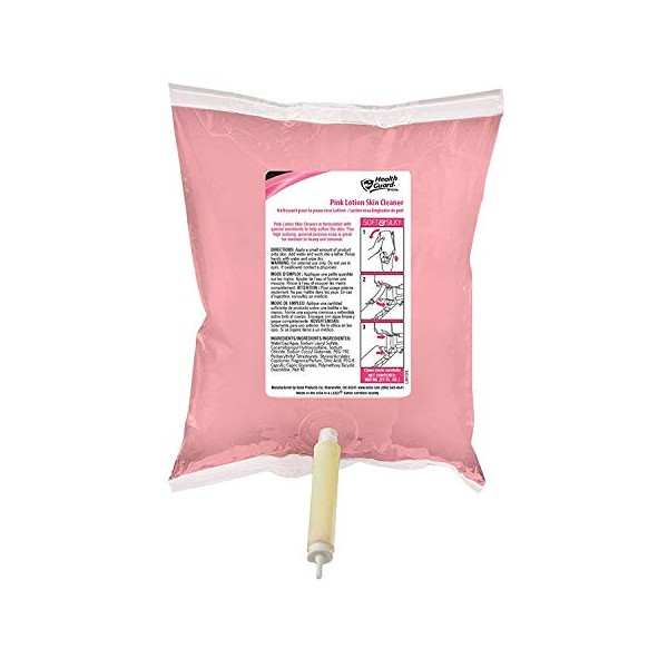 Kutol Pink Lotion Skin Cleaner, 800 mL Boxless Bag Refill, Health Guard 5665LBL, Pack of 12