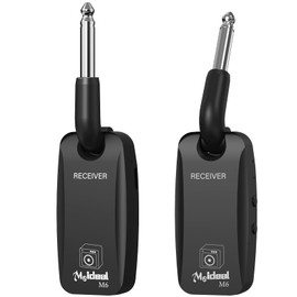 Housiwill 5.8GHz Wireless Guitar System, Rechargeable Wireless Guitar Transmitter Receiver Guitar Accessories Audio Wireless Transmitter Receiver for Electric Guitar Bass