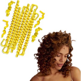 Rizadores de Cabello ALFAMAR en Espiral, Rizos sin Ondas de Calor 24 Piezas, Ideales para Realizar Permanentes Duraderos y Obtener Rizos Definidos, Ondulador de Cabello Fácil de Utilizar