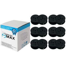 SuppliesMAX Compatible Replacement for Sharp CS/VX/XE/ZL Series Black Printer Ribbons (6/PK) (S800BC)