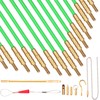 50' Fiberglass Cable Wire Running Rod Coaxial Electrical Connectable Fish