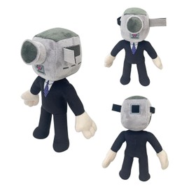 Skibidi Toilet Plush Toy, Skibidi Toilet Plush Toy, Funny Filled Anime Skibidi Toilet Plush Dolls, Animal Figure Cushion, Collector's Gifts for Children, Fans and Adults for Birthday