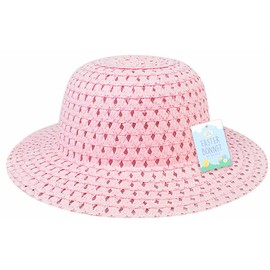 Easter Bonnet Hat - for Easter Arts & Crafts - One Size for Kids, Boys, Girls, Adults - 8.5cm x 29cm Diameter (Pink)