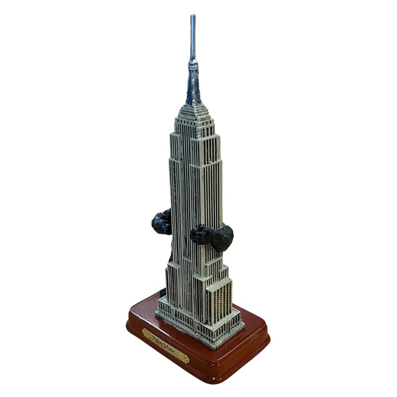 City-Souvenirs Empire Building and King Kong Statue 7.25 Inch Brown