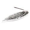 Incense Stick Holder Leaf 9 x 25 cm Long White