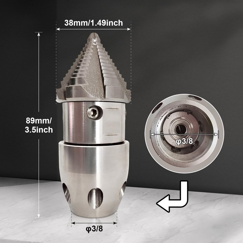 ＡＷＨＡＯ Sewer Jetter Nozzle Cleaning Nozzle 3/8 Quick Connector Pipe