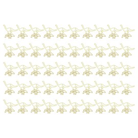 100pcs Shaped Paper Clips Pterosauria Yellow Dinosaur Shape Metal Portable Office Clips for File Classification
